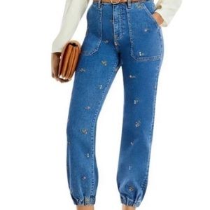 Driftwood jeans Floral denim Joggers - Size 24
